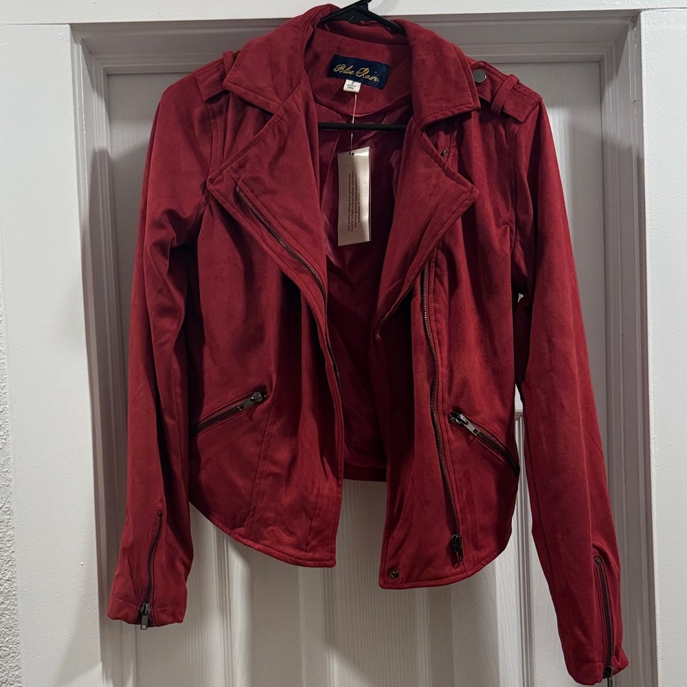 NWT Red Women's Moto Jacket